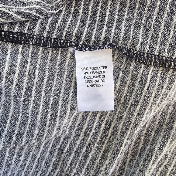 APT.9 Black and White Stripped Bodycon Dress, Size M - Picture 7 of 7